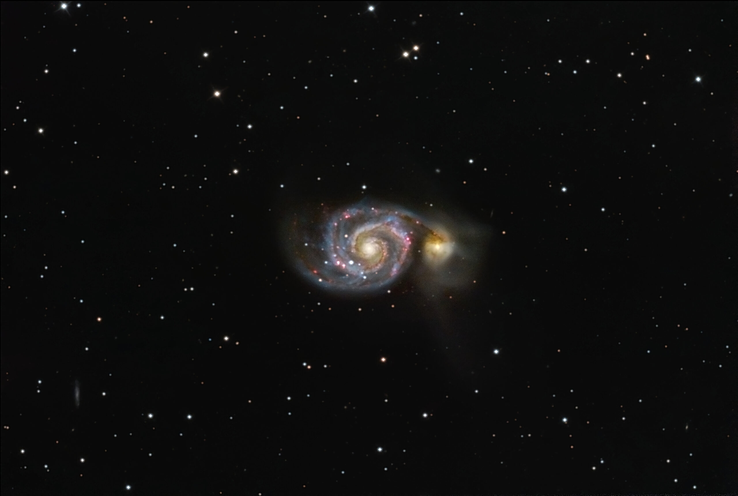 M51 Galassia vortice (whirlpool galaxy)