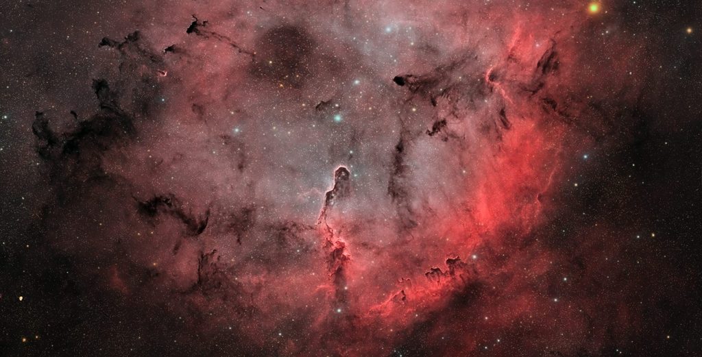 IC 1396, conosciuta soprattutto per la celebre Nebulosa Proboscide d’Elefante (IC 1396A), è una delle più spettacolari regioni di formazione stellare della costellazione di Cefeo.